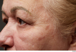 Eye Cheek Hair Skin Woman Chubby Wrinkles Studio photo references